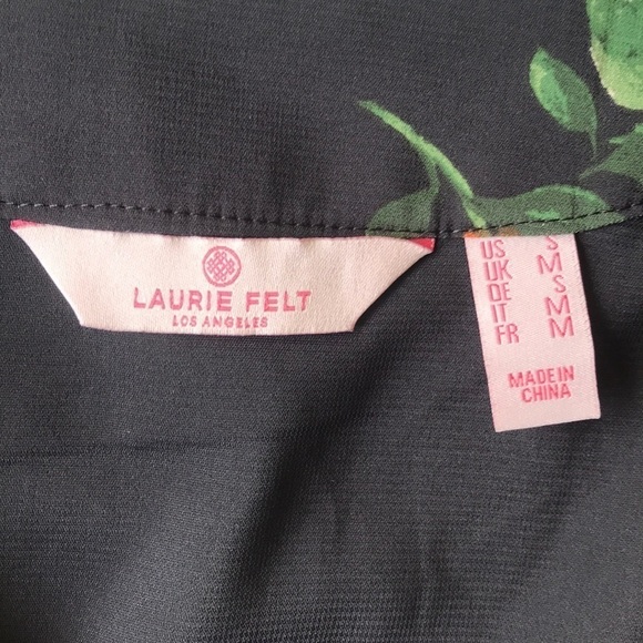 Laurie Felt Los Angeles Floral Print Scarf Blouse - Picture 8 of 12
